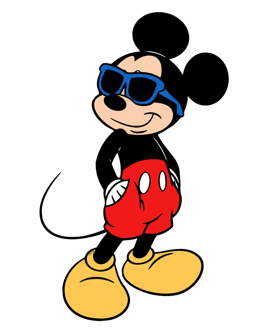 New wearing sunglasses mouse. Clipart glasses mickey