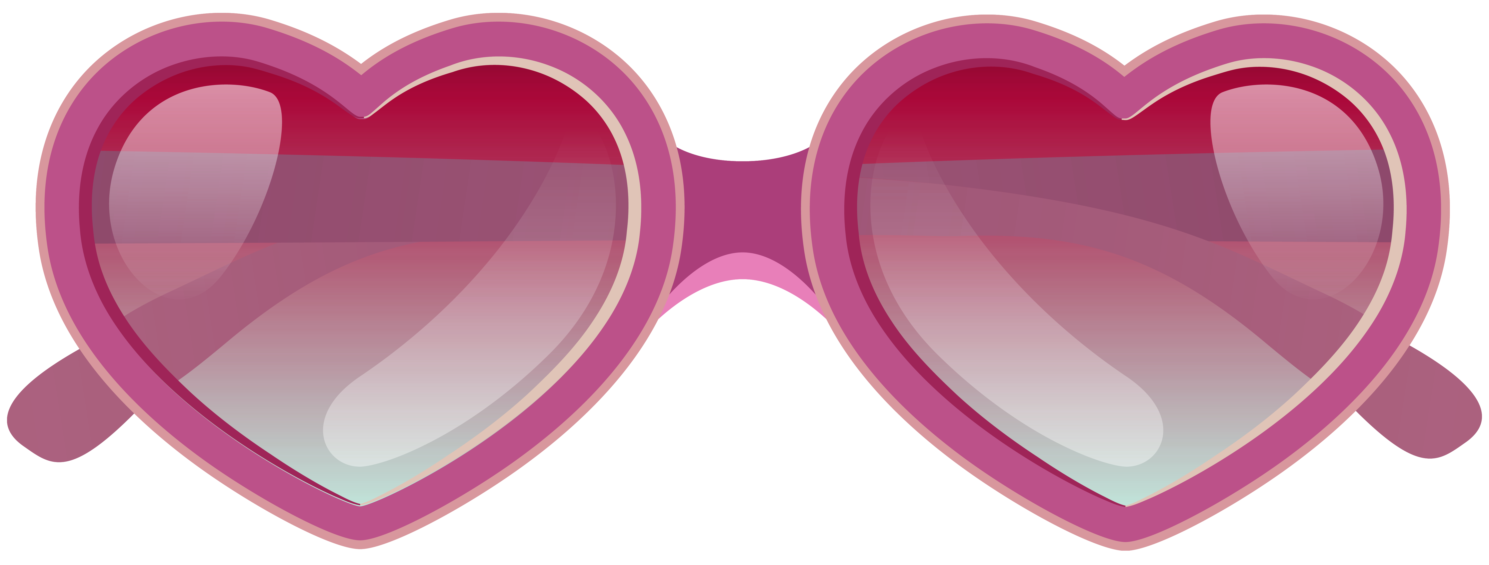 Heart sunglasses png image. Clipart glasses pink