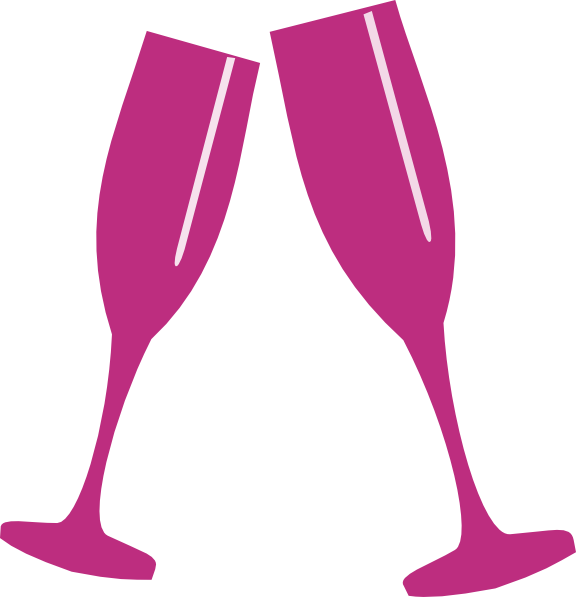 Champagne glass clip art. Clipart glasses pink