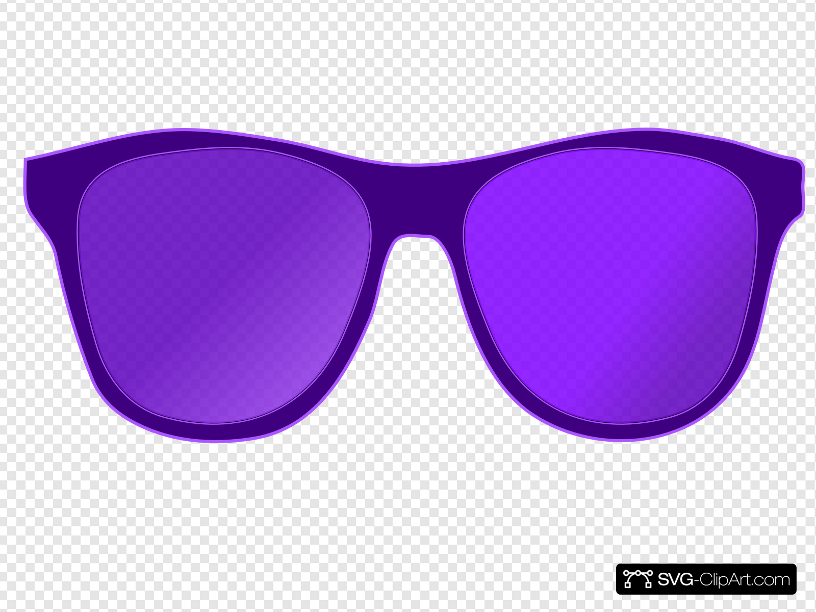 clipart glasses purple