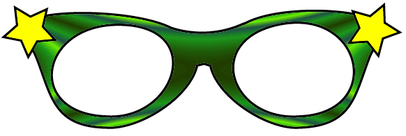 Eyeglasses clip art star. Goggles clipart optical frame
