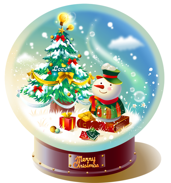 globe clipart christmas