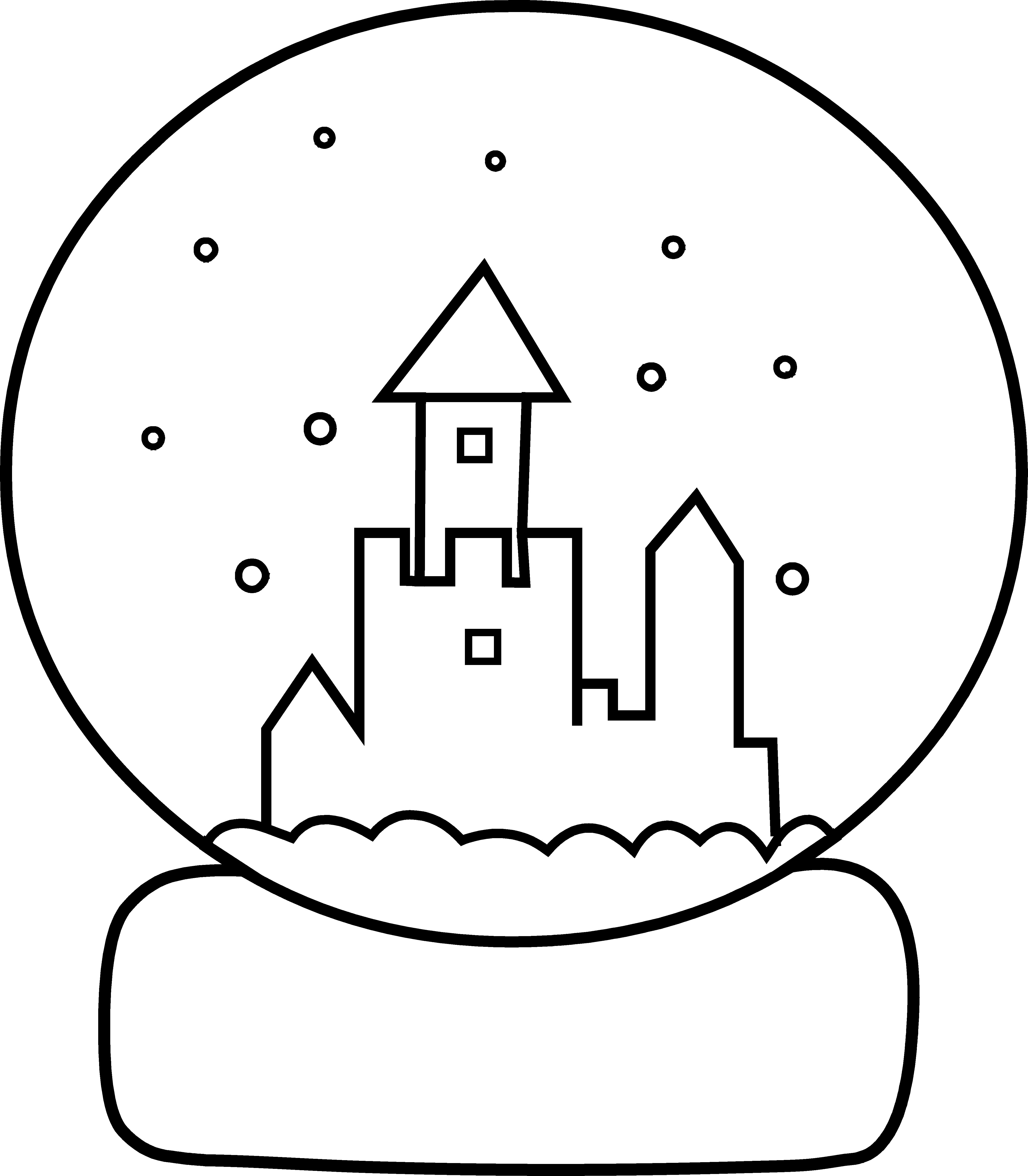 Holidays clipart snowglobe. Cute snow globe coloring