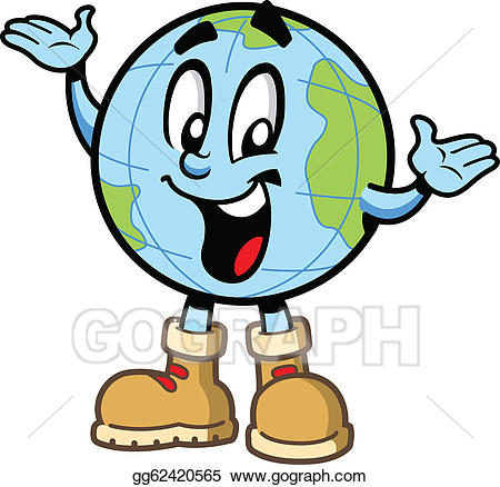 Clipart globe happy. Eps vector guy stock
