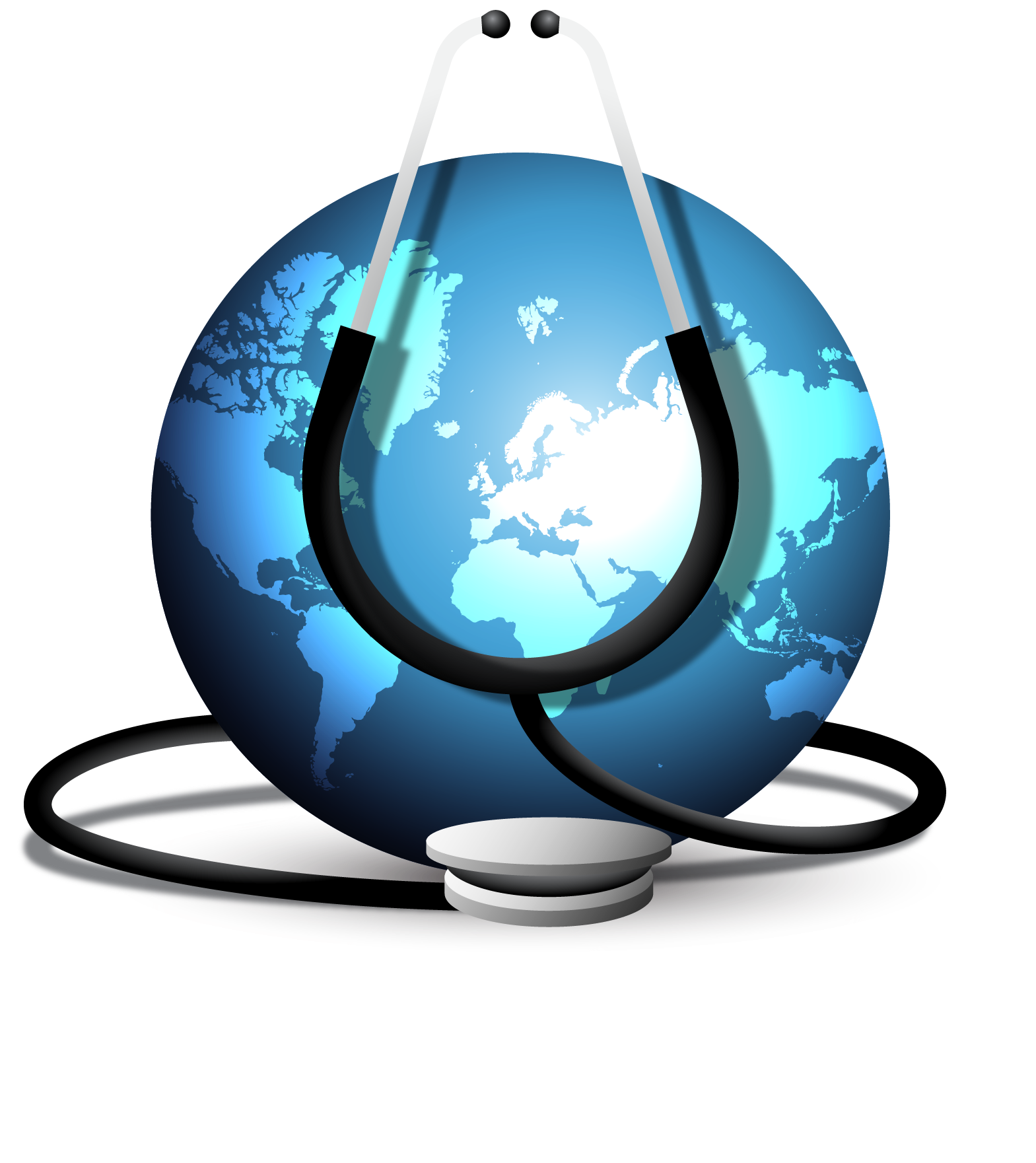 Clipart globe international day. World health care medicine