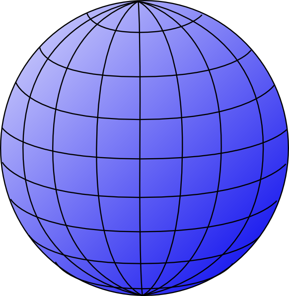 clipart globe line