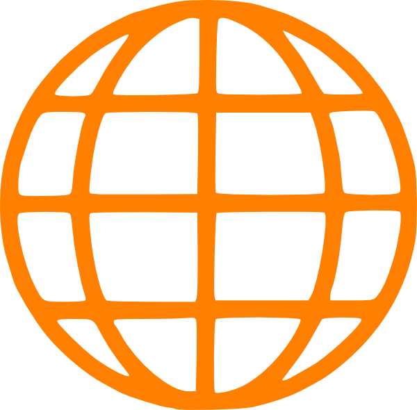 Pictogram clip art at. Clipart globe orange