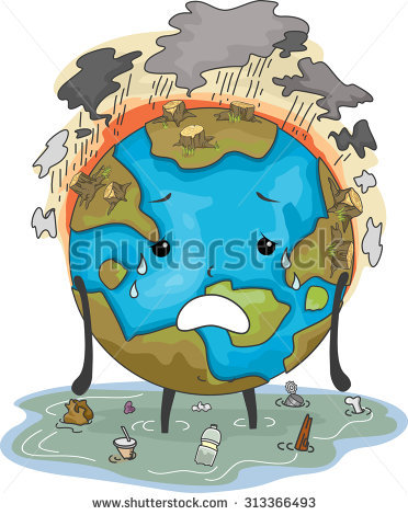 Clipart globe polluted. Earth pollution station 