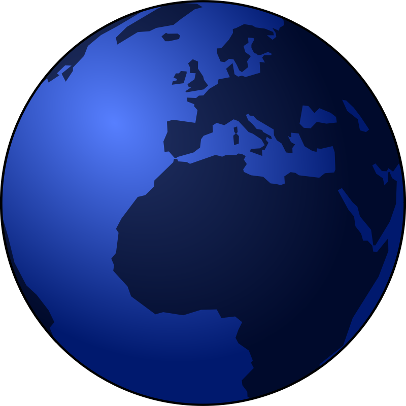 clipart globe simple