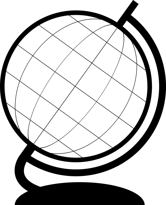 clipart globe simple