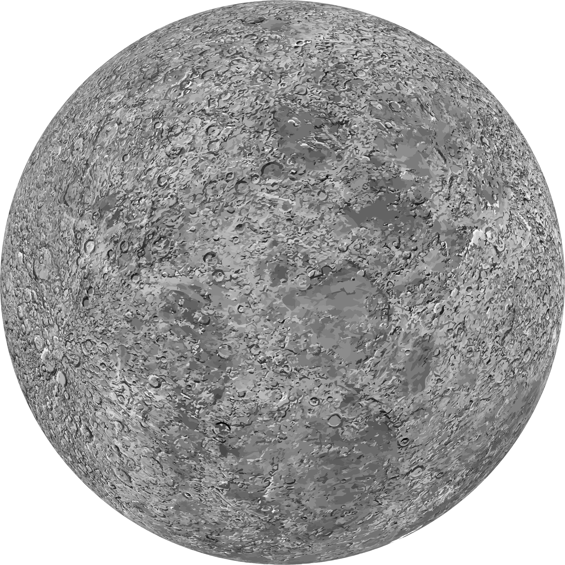 clipart moon round moon