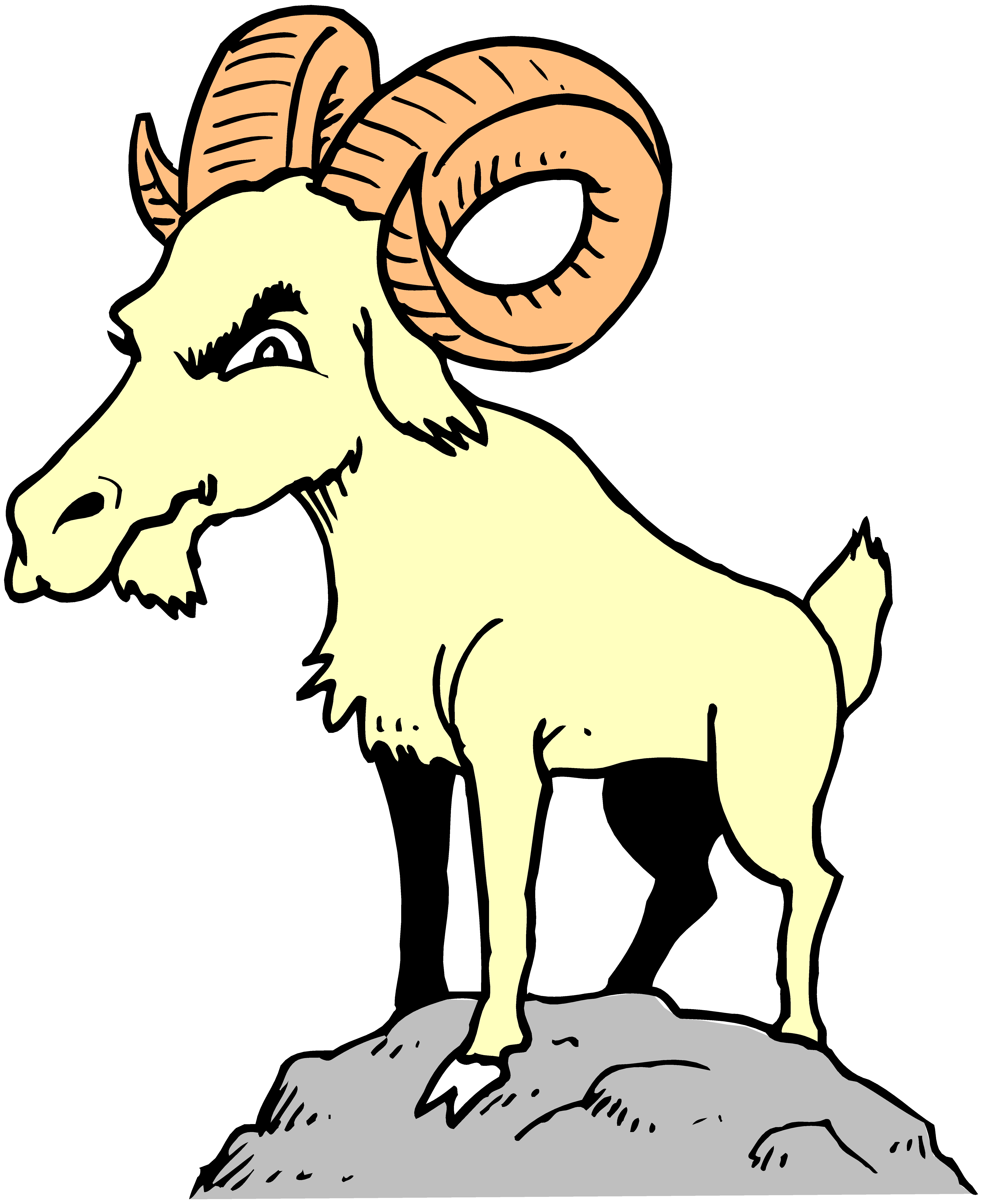 clipart goat big goat
