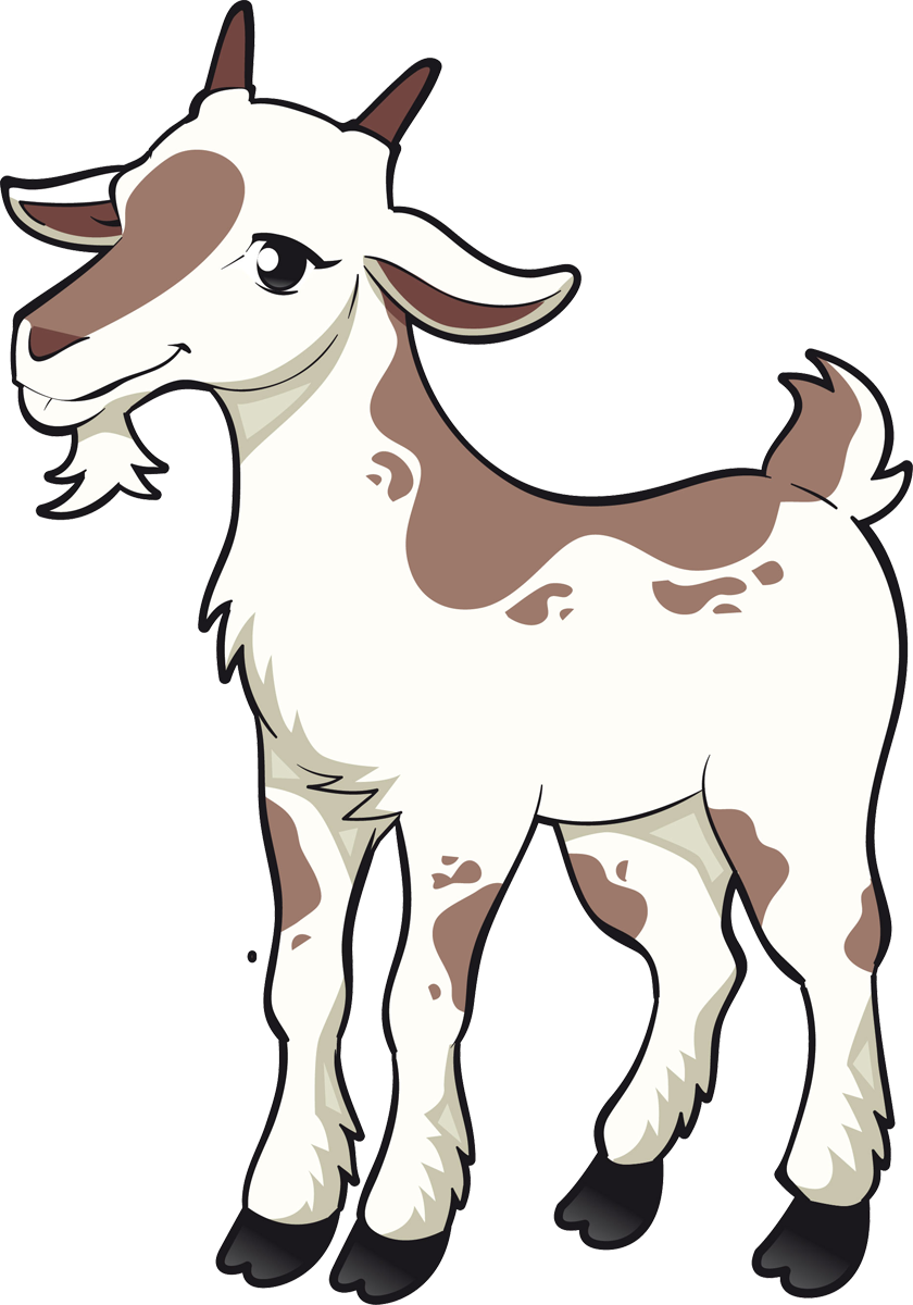 Boer goat cattle billy. Sheep clipart three