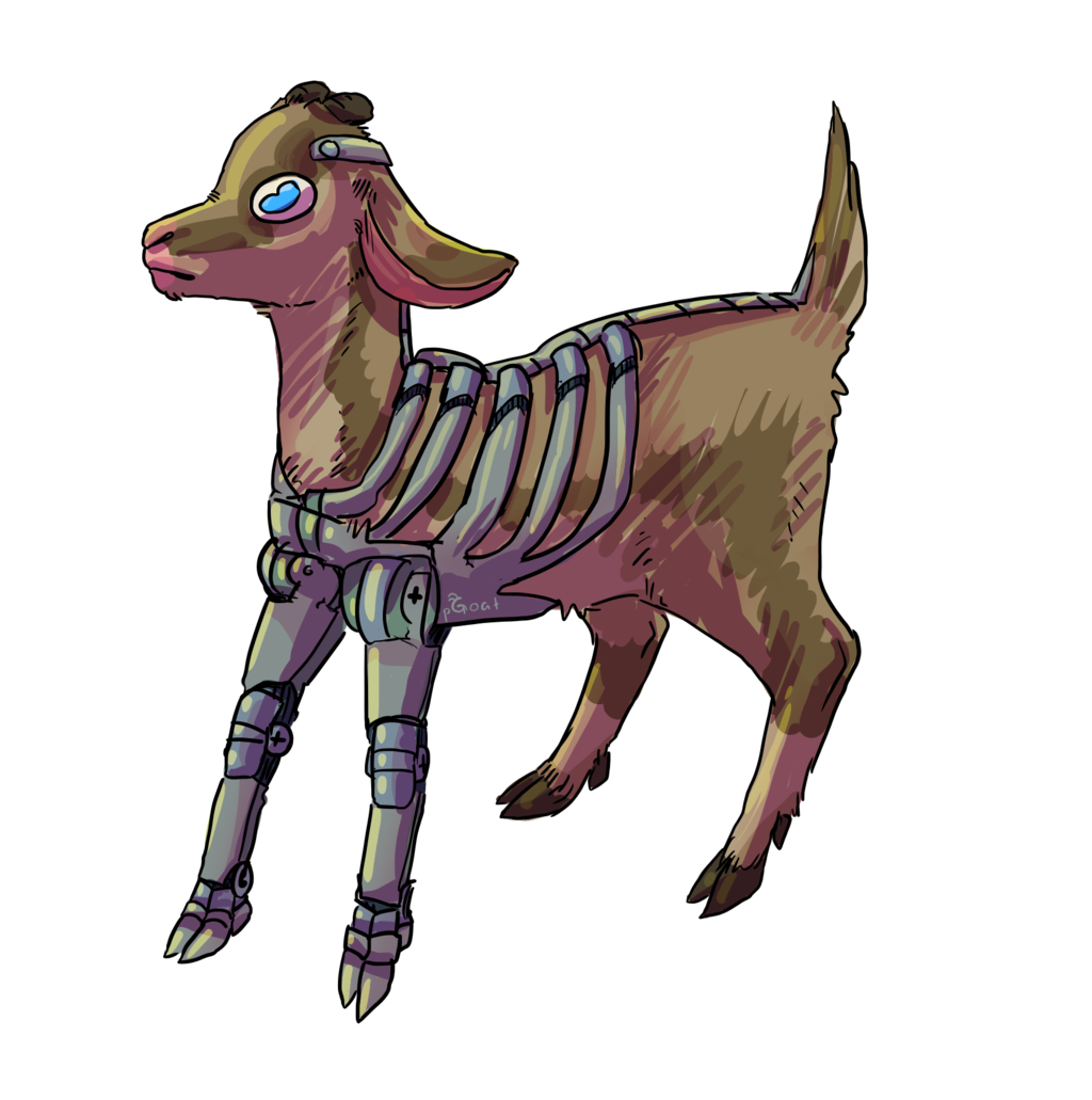 clipart goat brown goat