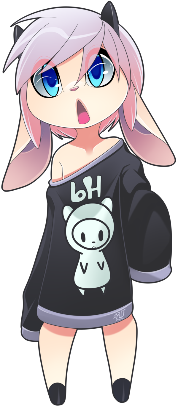 Goat clipart cute anime. Girl sweater manga freetoedit