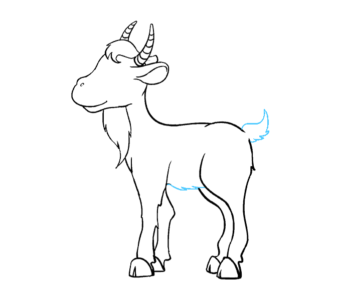 clipart goat easy draw