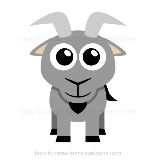 How to a . Clipart goat easy draw