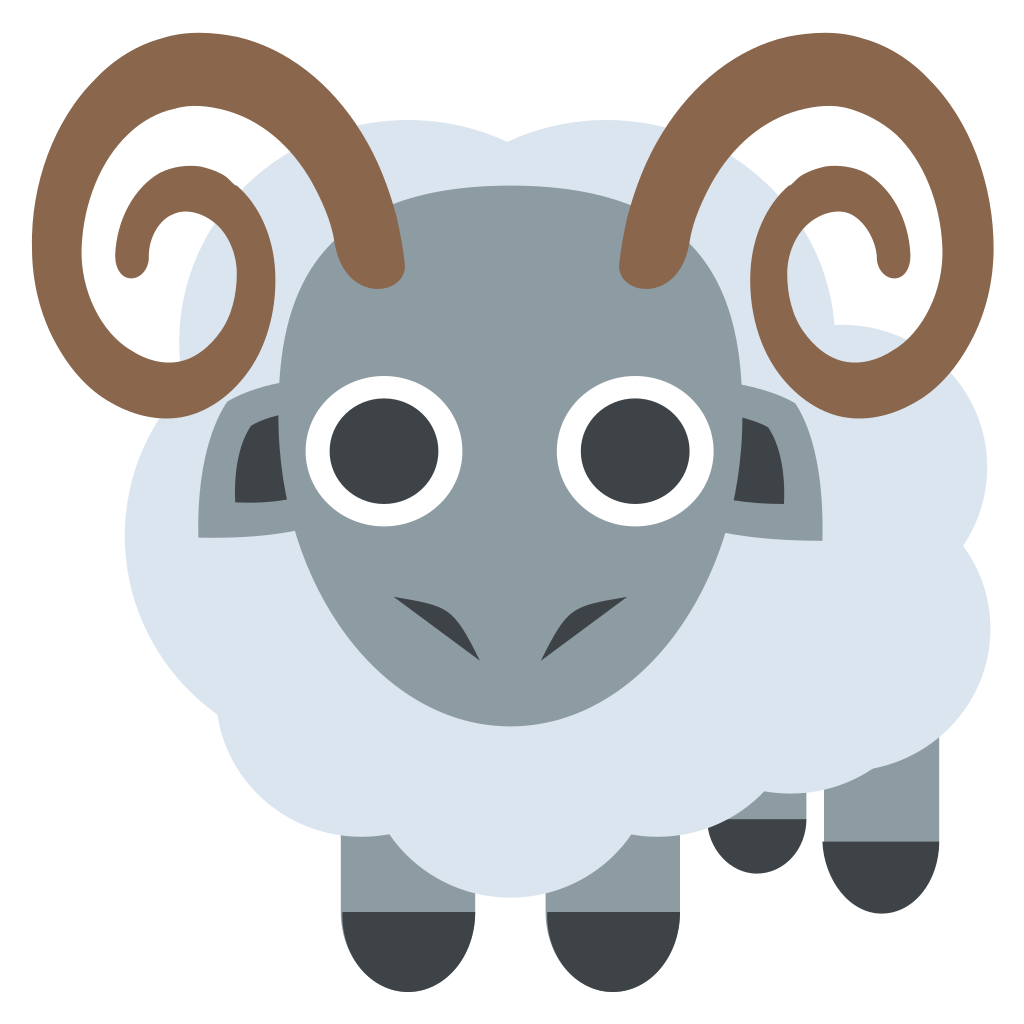 Clipart goat emoji. File emojione f svg