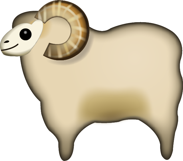 Clipart goat emoji. Download sheep image in