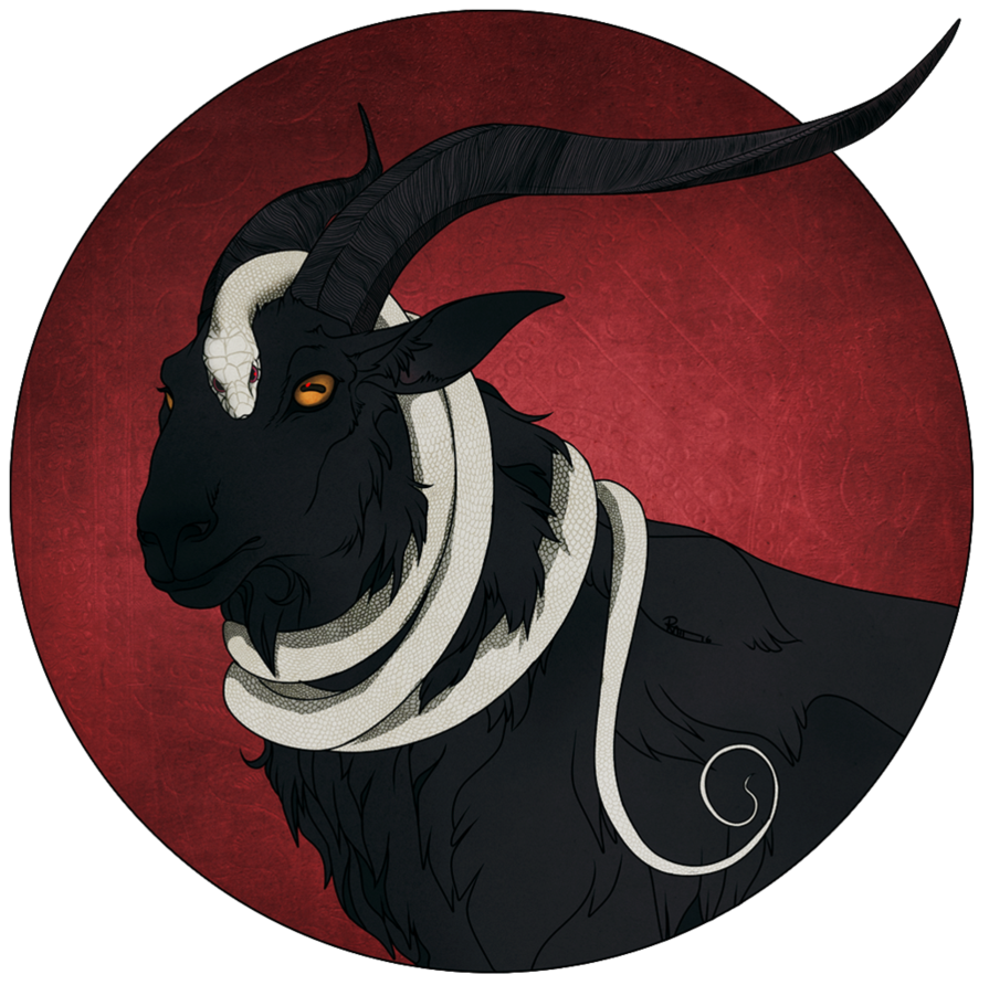 clipart goat evil
