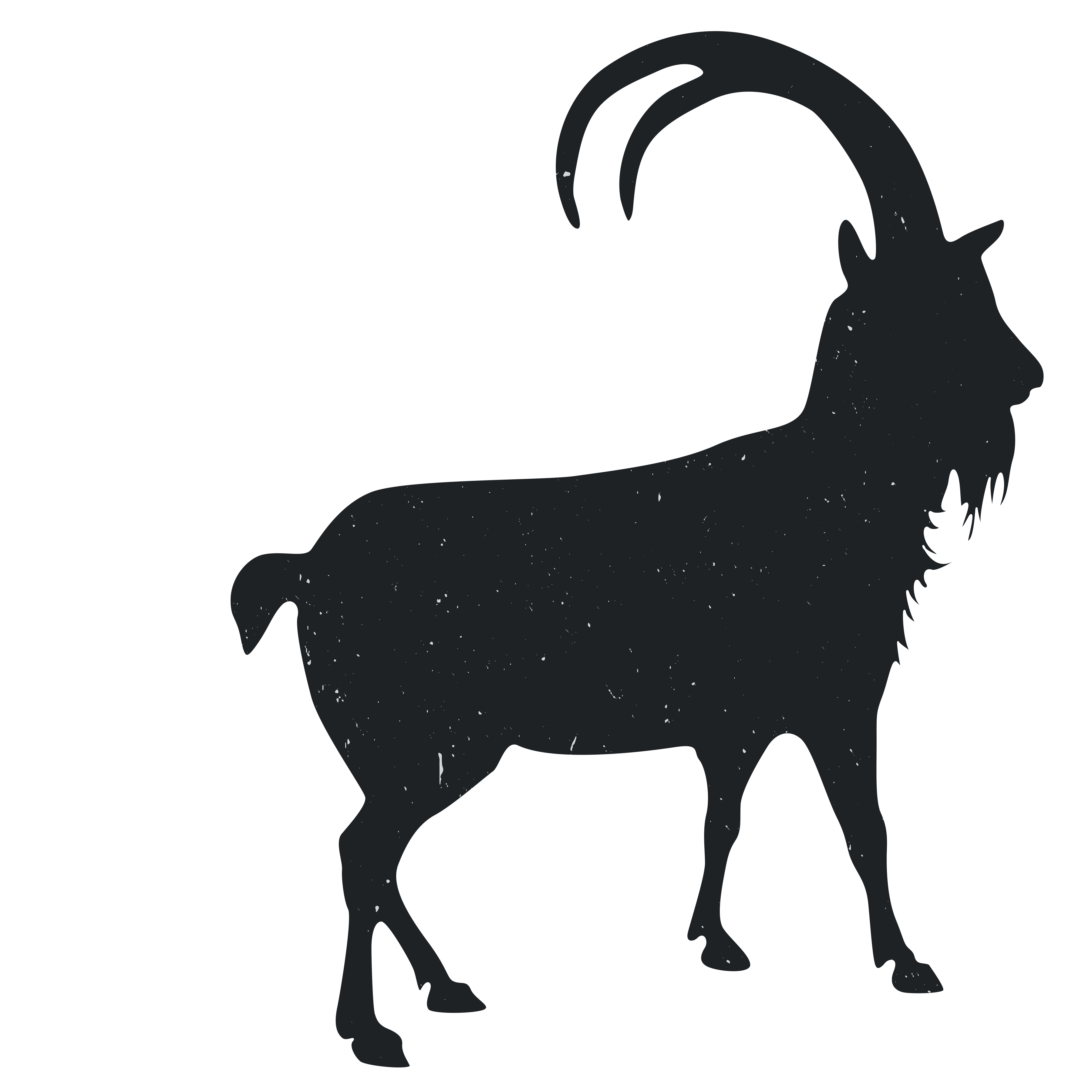 silhouette clipart goat