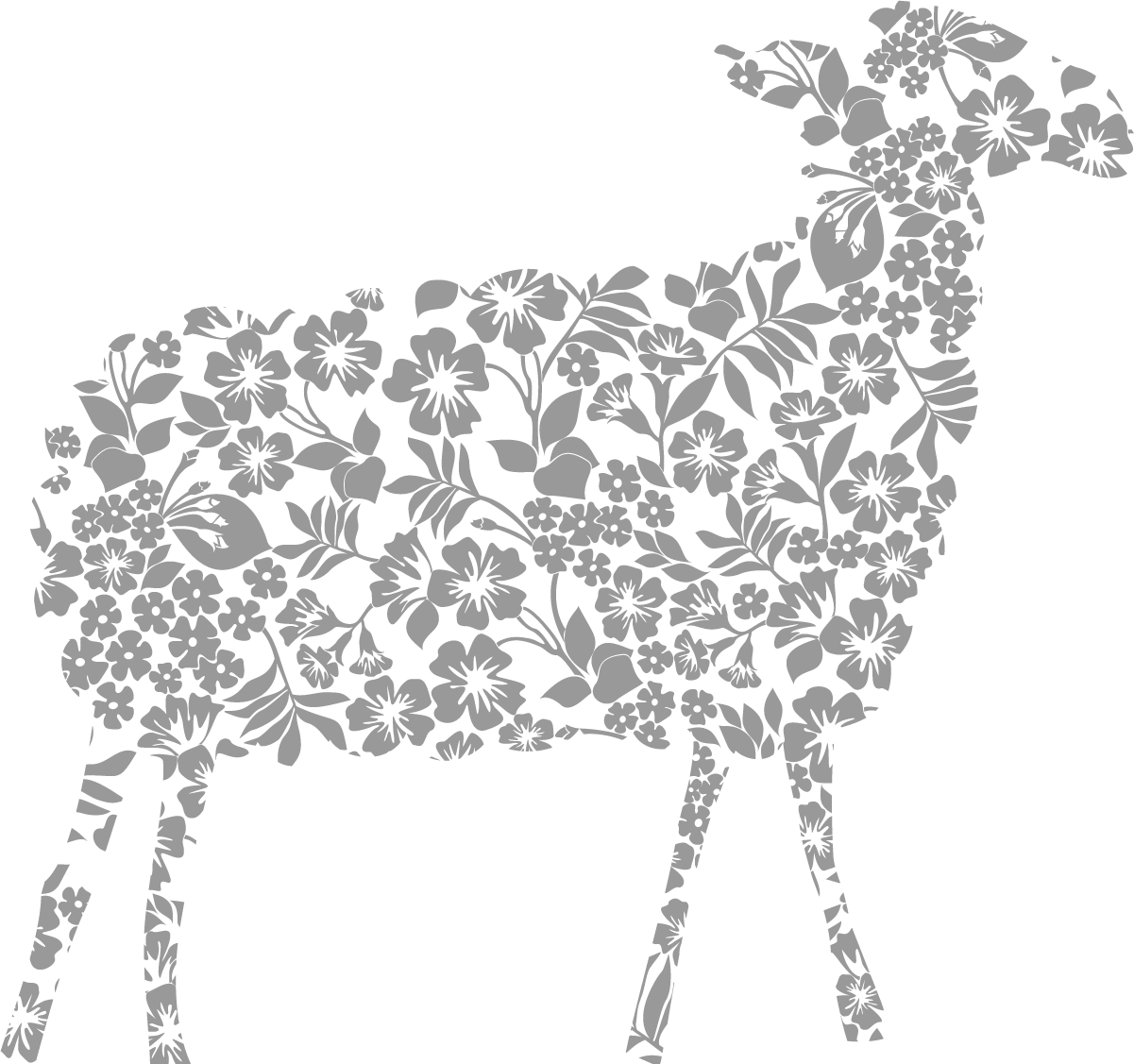 Clipart goat grey goat. Sheep abstract transprent png