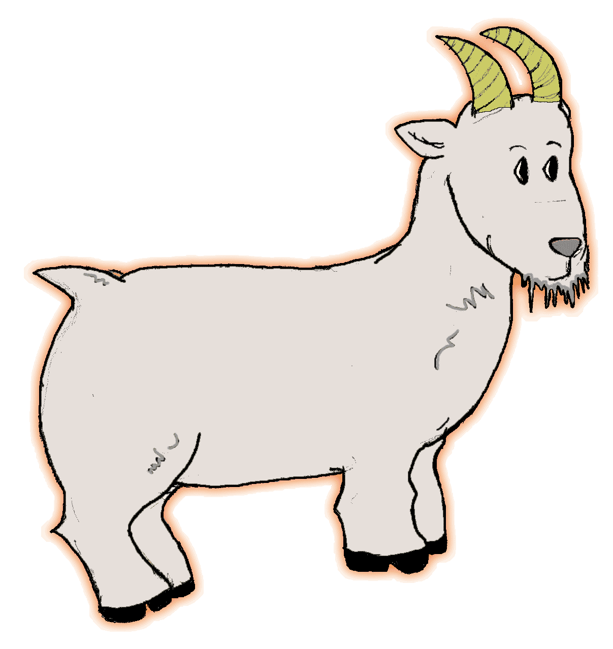 mad clipart goat