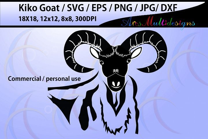 Clipart goat kiko goat. Silhouette commercial personal 