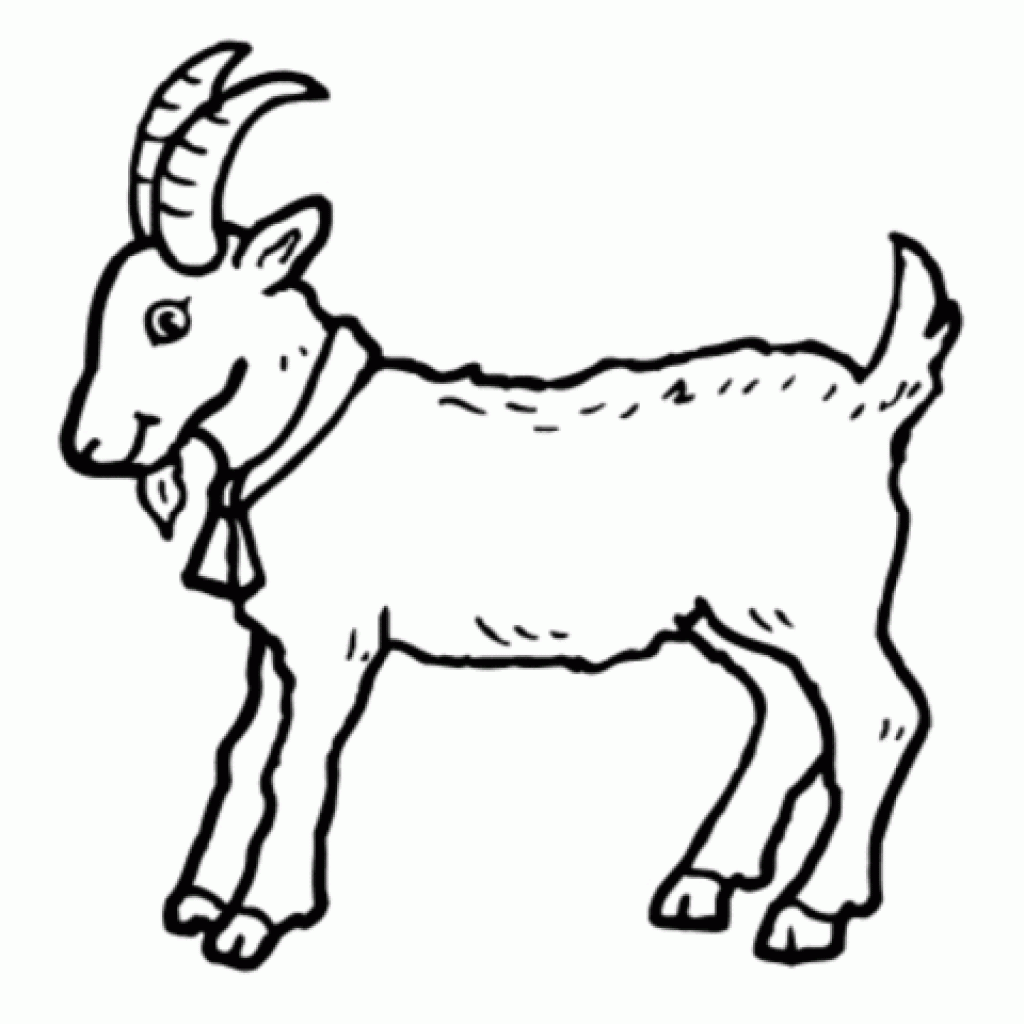 Goat clipart line art.  clip