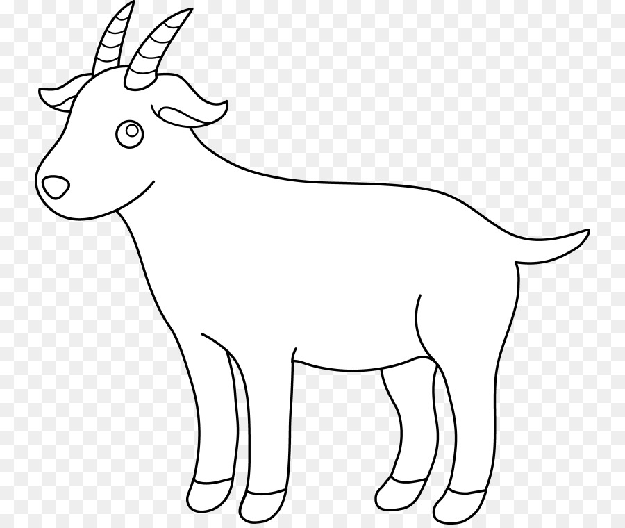 clipart goat line art