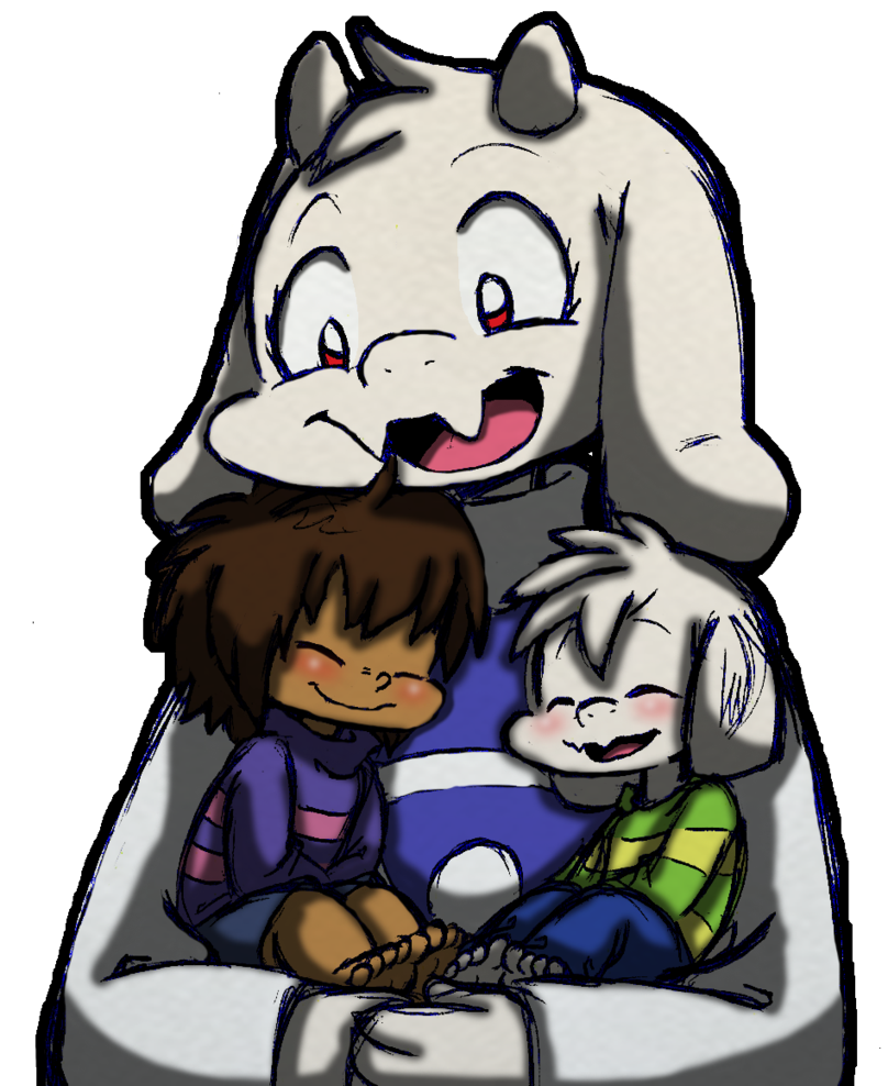 Undertale and kids by. Clipart goat mama