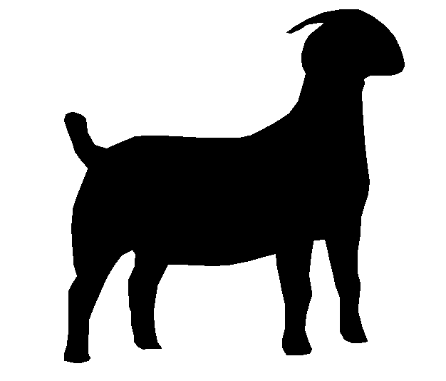 Boer Goat Silhouette Clip Art