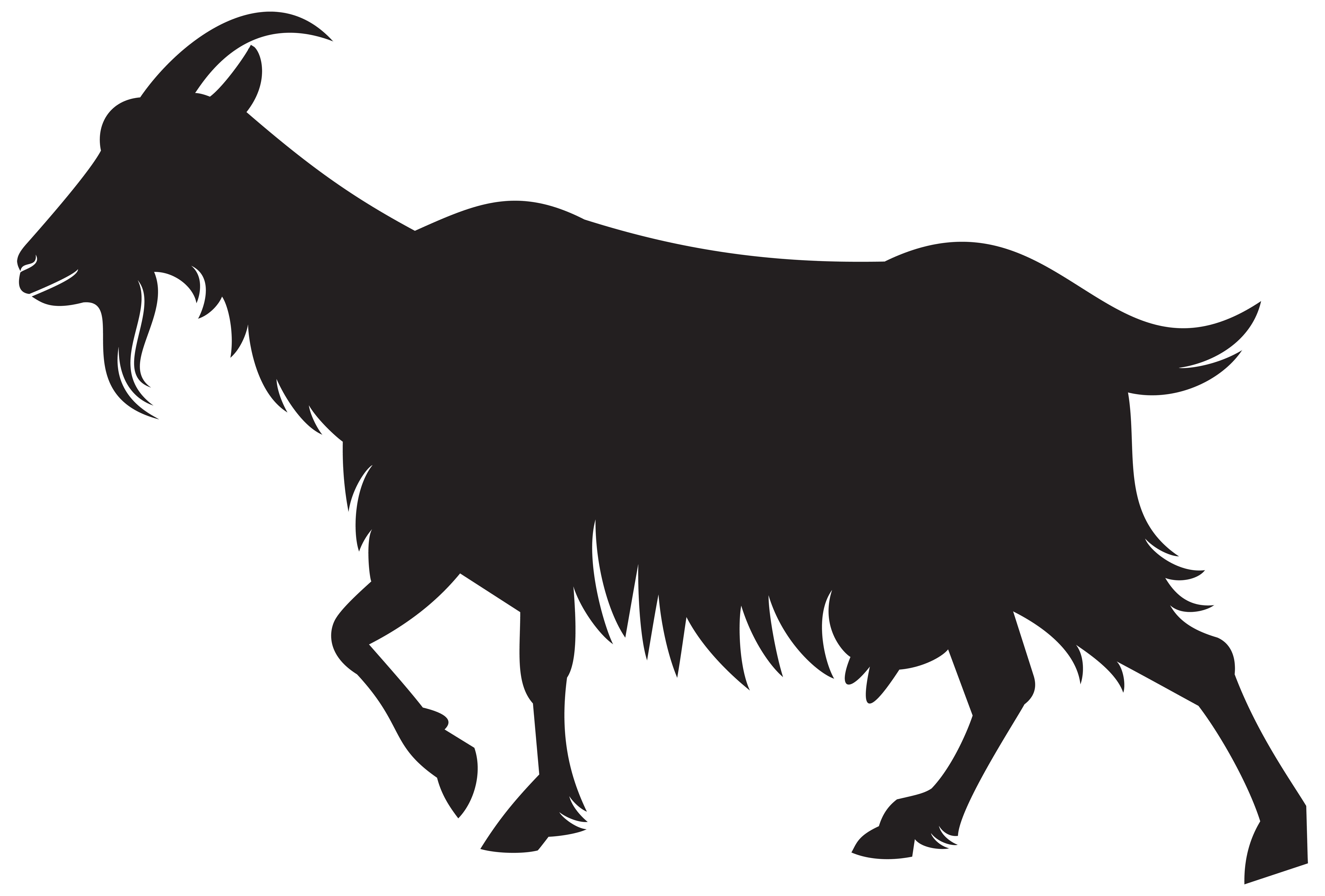 Clipart goat silhouette, Clipart goat silhouette Transparent FREE for download on WebStockReview