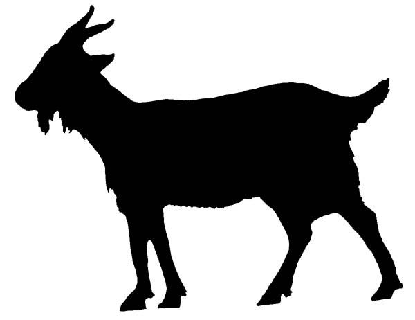 clipart goat silhouette