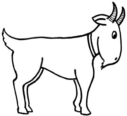 Free download clip art. Clipart goat simple