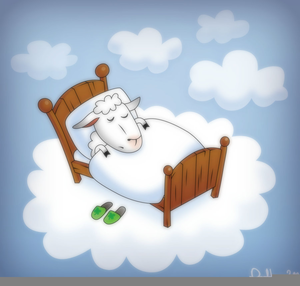clipart sheep sleeping