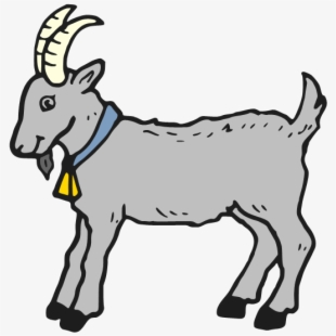 goat clipart gray