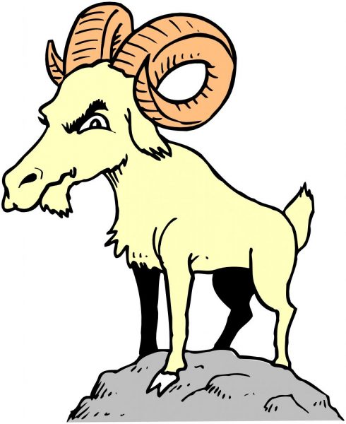 clipart goat standing