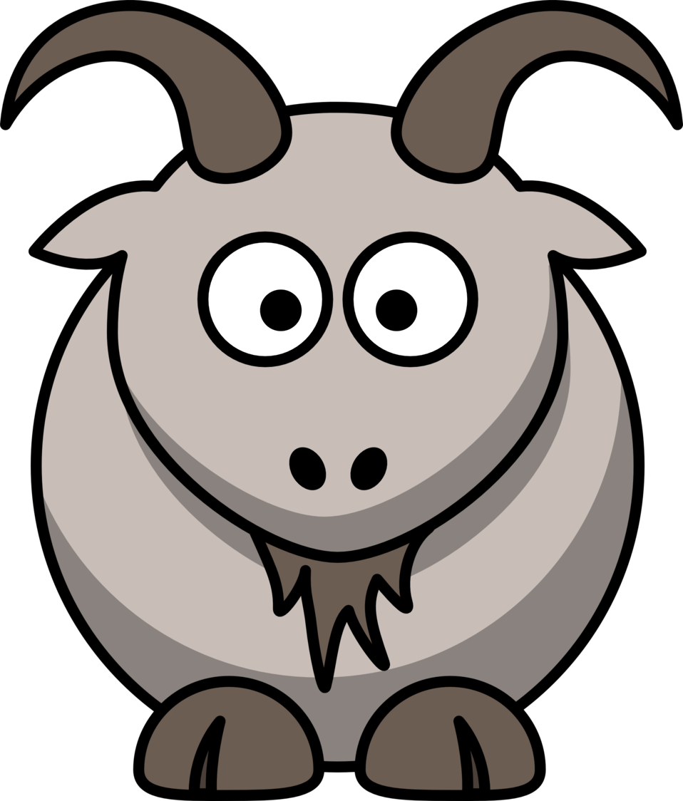 Goat clipart illustration. Public domain clip art