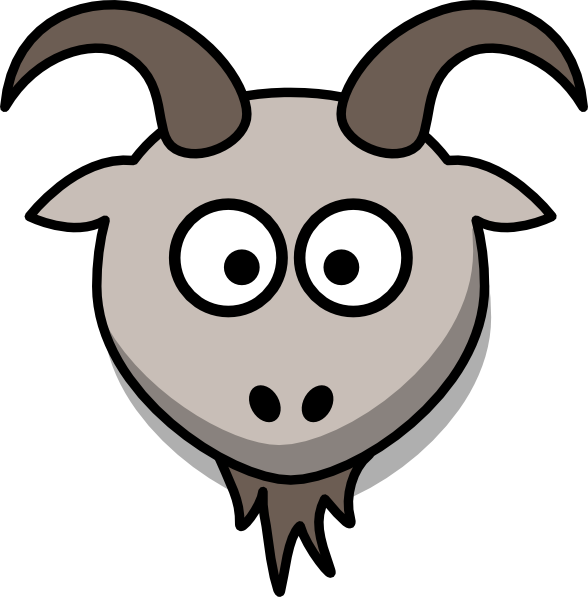 Cartoon head clip art. Goat clipart 3 goat