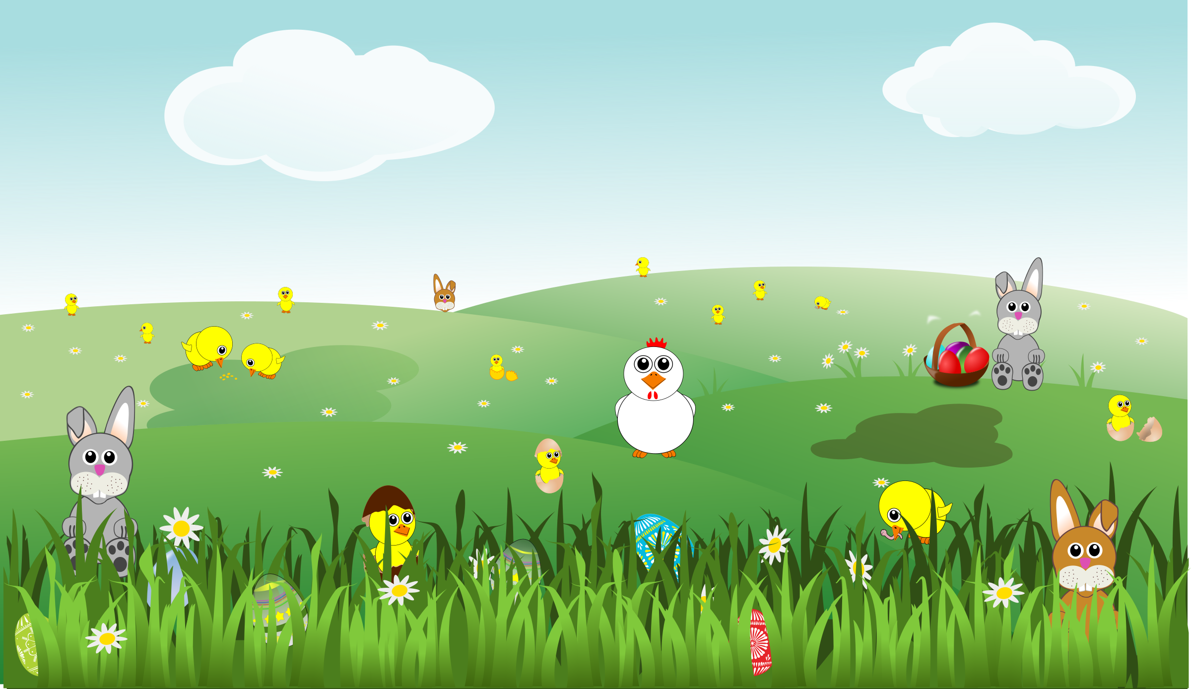 landscape clipart easter