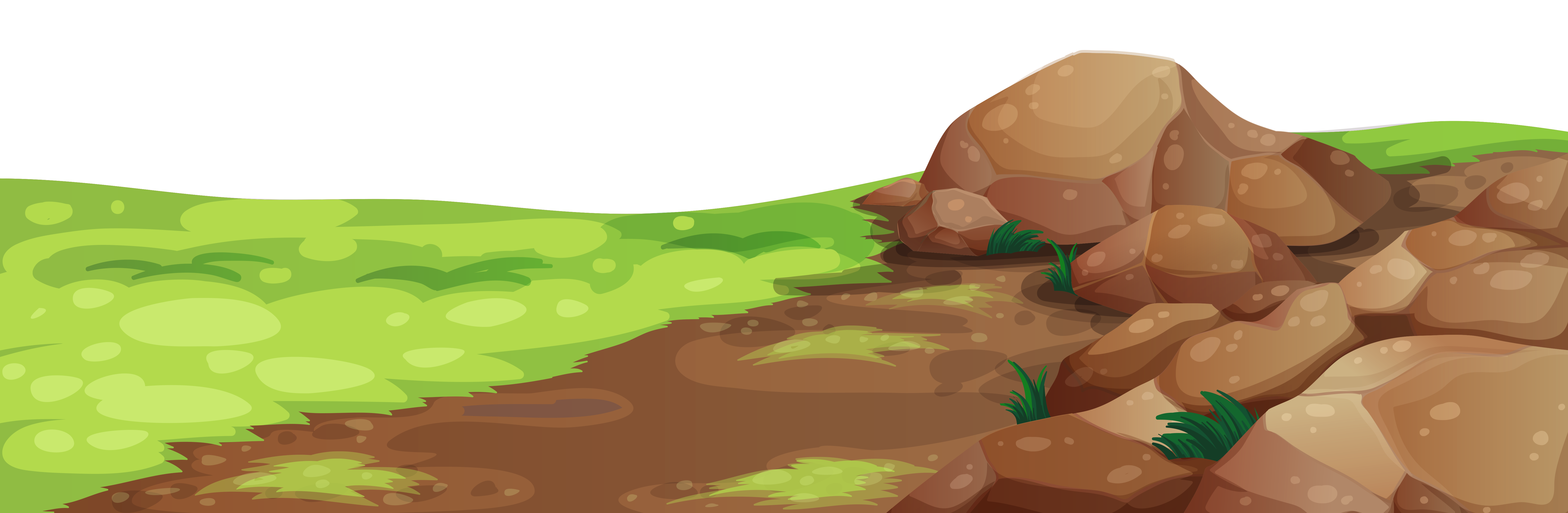 Grass and stones png. Mountain clipart ground