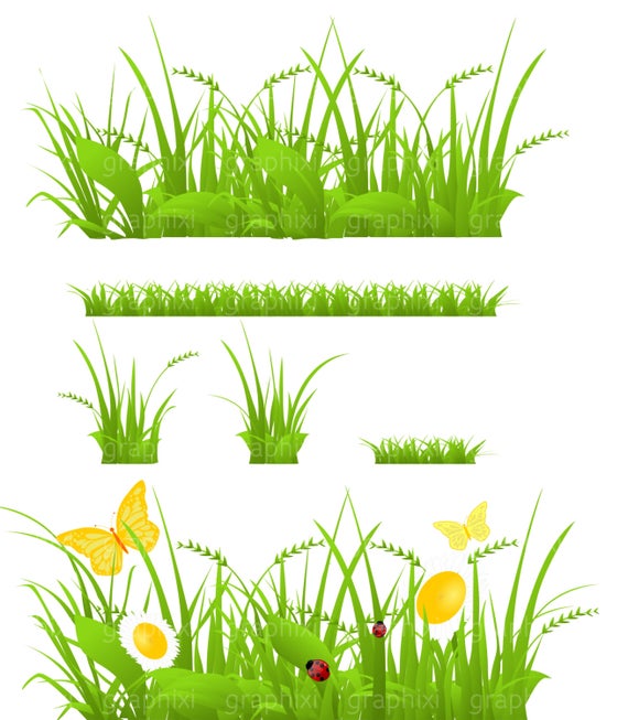 Clipart grass vector. Clip art commercial use