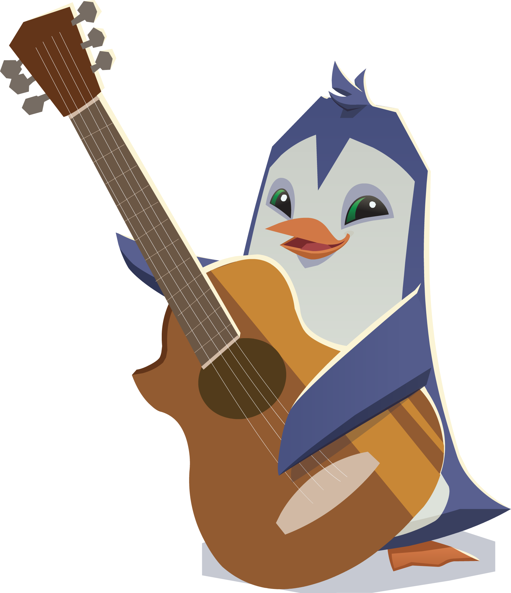 Image penguin with png. Clipart guitar 50 guitar