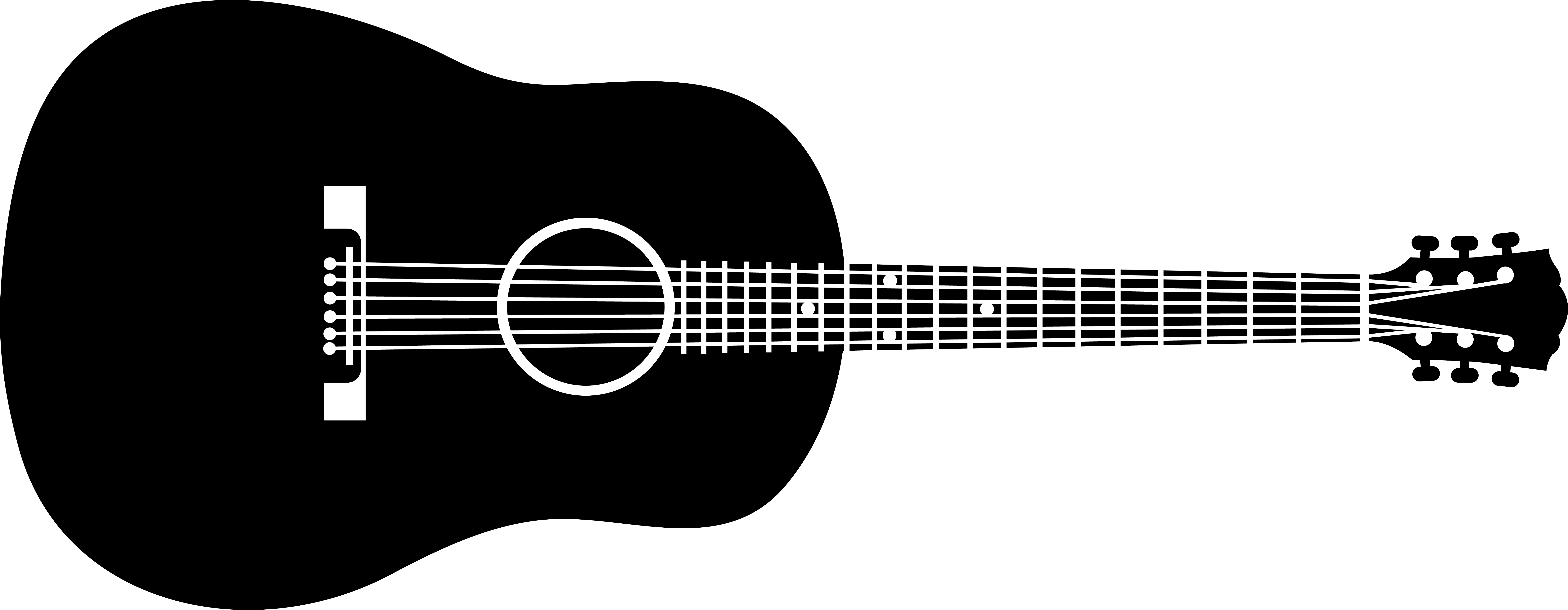 Guitar clipart silhouette. Acoustic vocal music clip