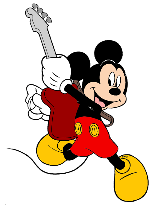 Rocking it out with. Sports clipart mickey