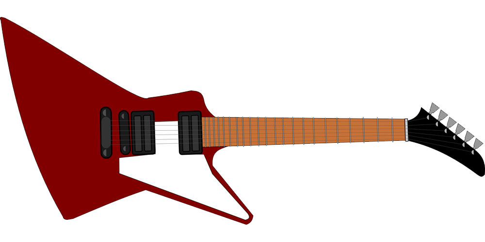 Guitar clipart red guitar. Gibson explorer les paul