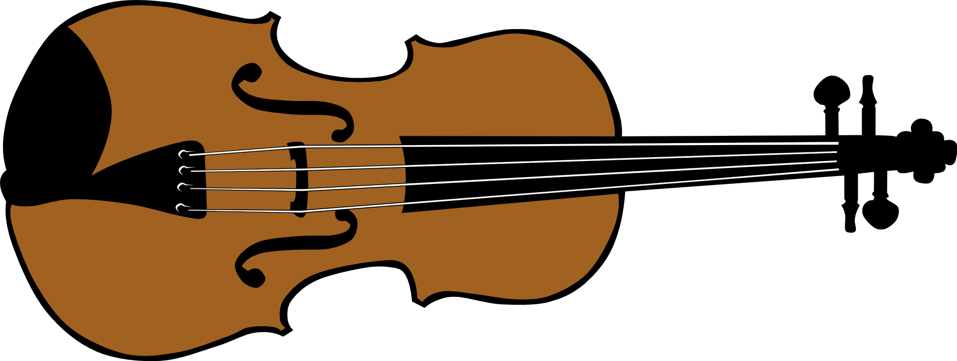 Violin black and white. Clipart guitar easy