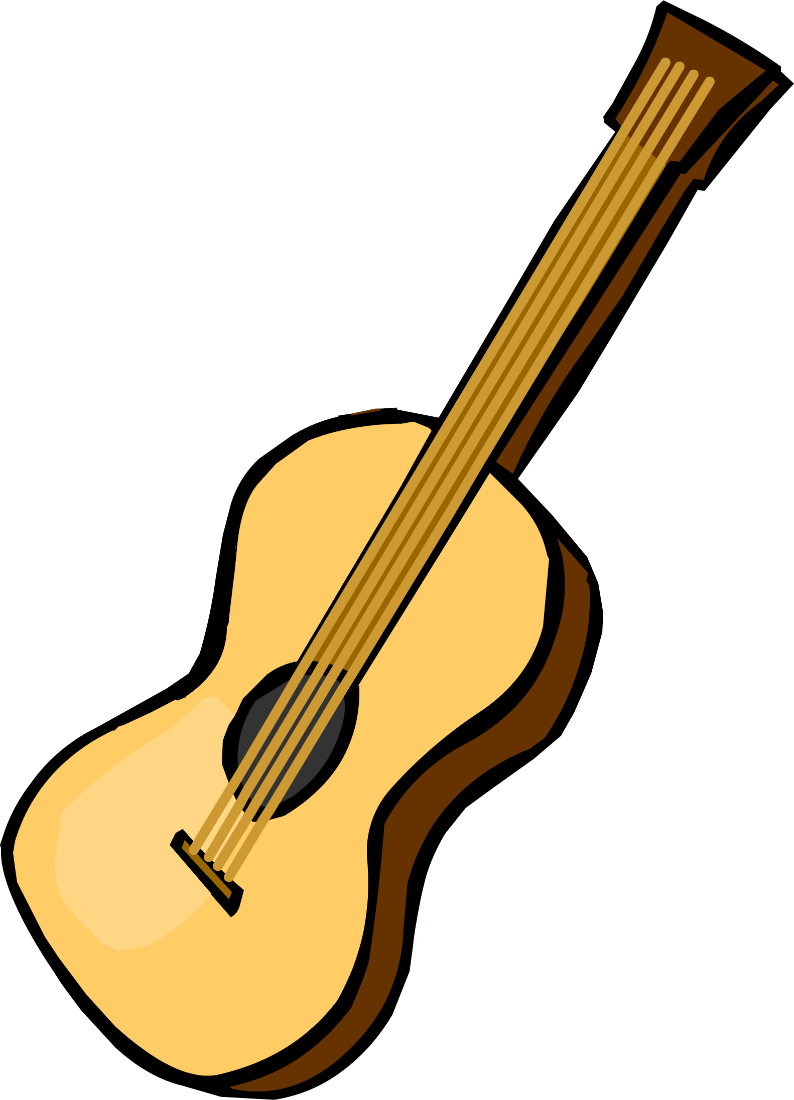 Acoustic club penguin wiki. Clipart guitar fiesta