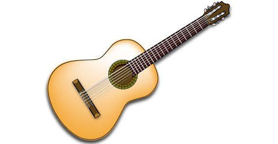Vector decoration musica vectores. Clipart guitar guitar spanish